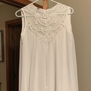Flowy Off White Dress Size Medium